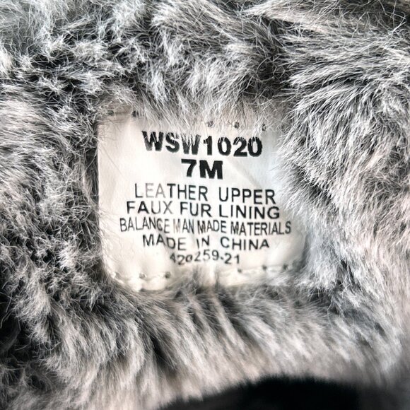 Sperry Womens Duck Mid Top Slipper Size 7 Black Suede Faux Fur Lined Warm Ladies - Picture 12 of 12